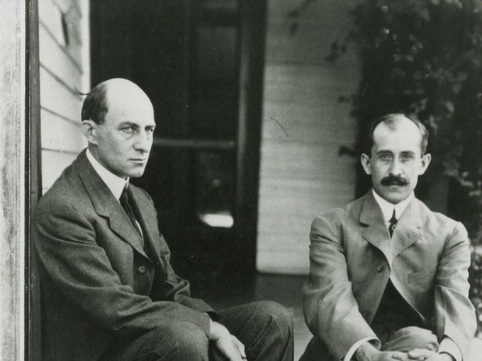 Photo of the Wright Brothers, Wilbur  and Orville.